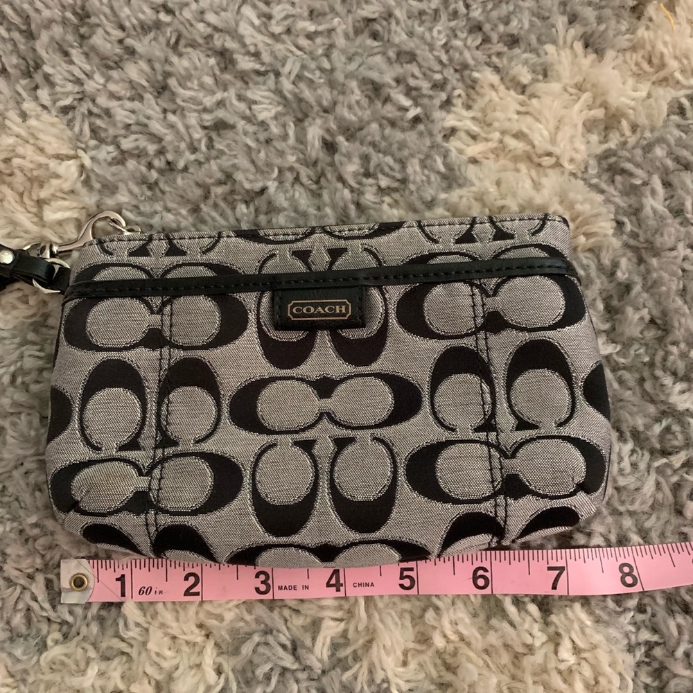 Coach corner zip wristlet